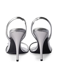 Metallic Leather Sandals