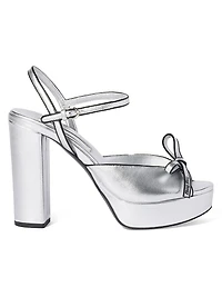 Mordoré Nappa Leather Platform Sandals