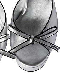 Mordoré Nappa Leather Platform Sandals