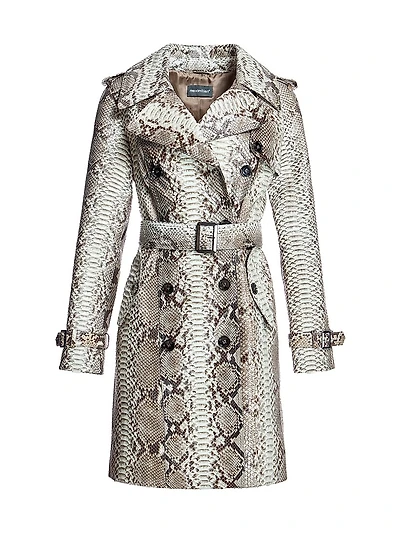 Maximilian Python Trench Coat
