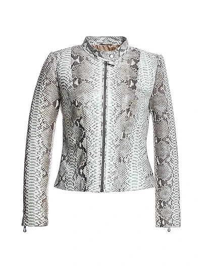 Python Leather Jacket
