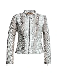 Python Leather Jacket
