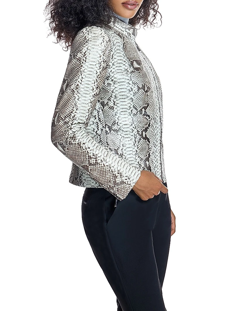Python Leather Jacket