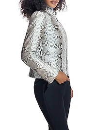 Python Leather Jacket