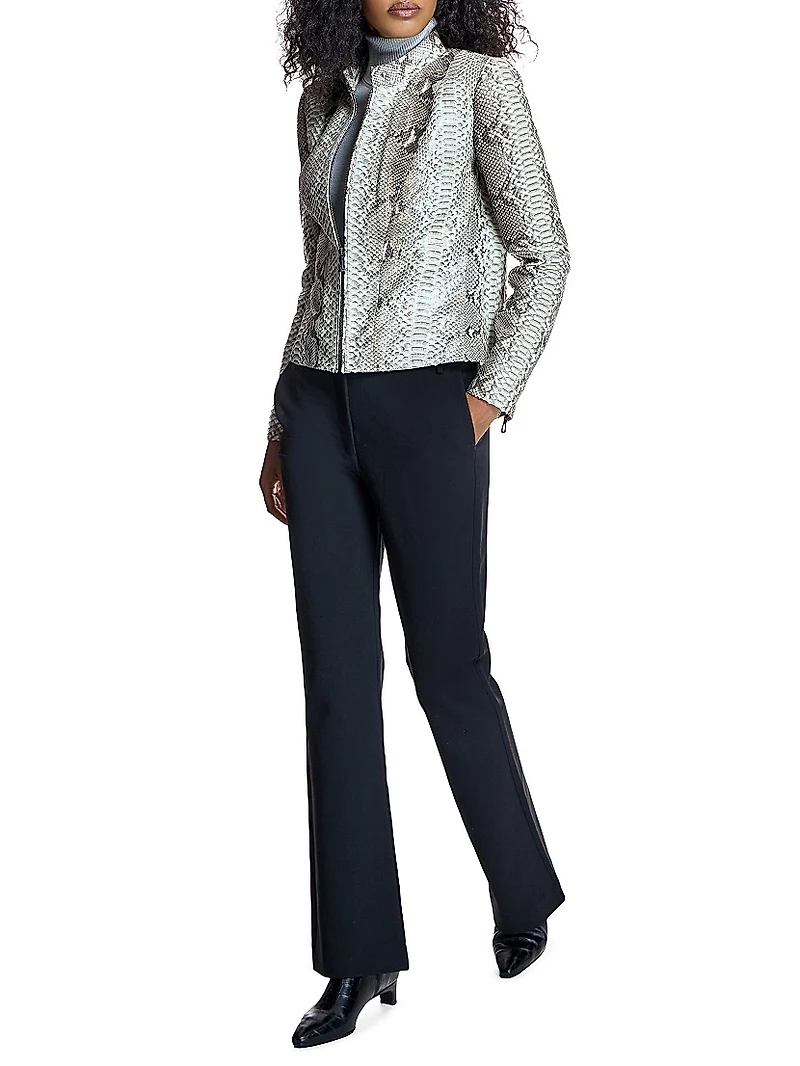 Python Leather Jacket