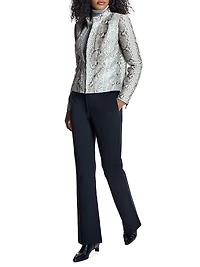 Python Leather Jacket