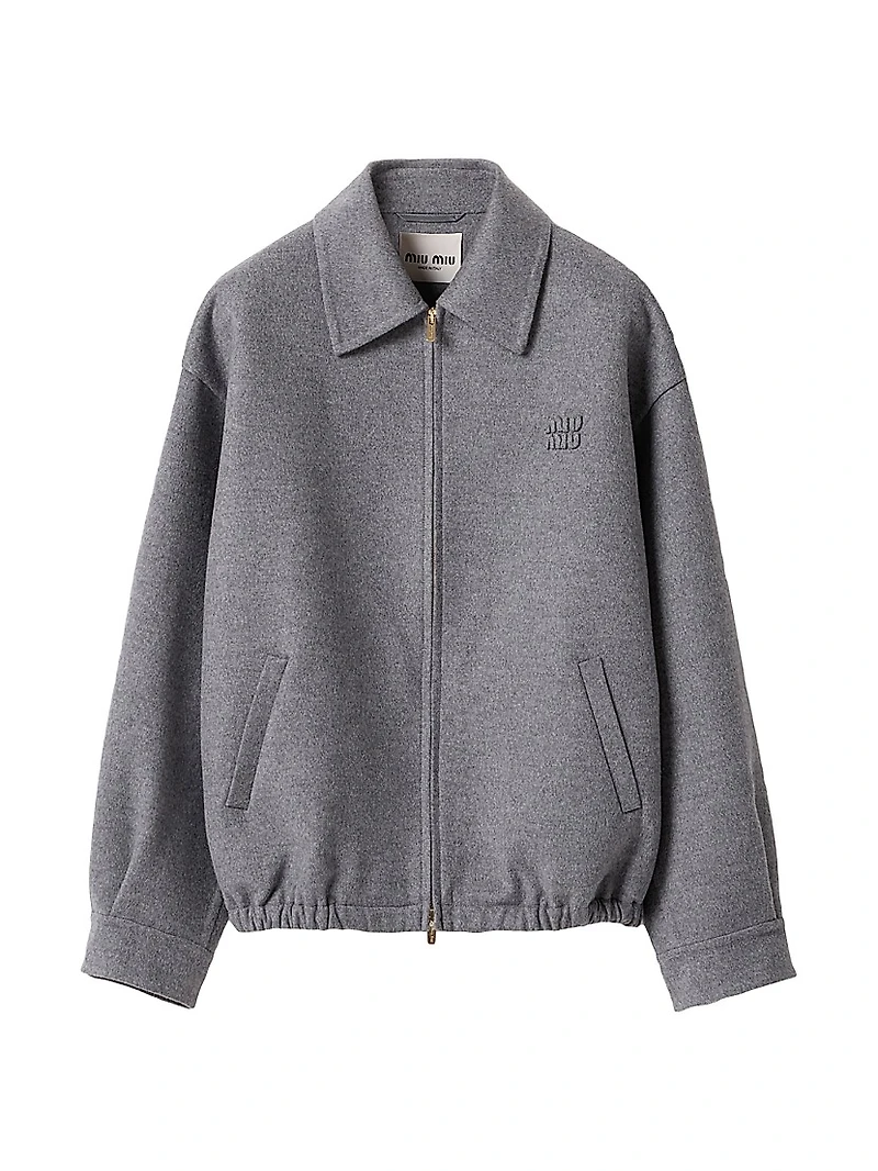 Double Cashmere Blouson Jacket