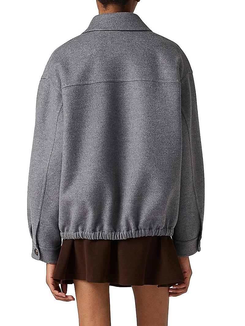 Double Cashmere Blouson Jacket