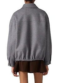 Double Cashmere Blouson Jacket