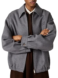 Double Cashmere Blouson Jacket