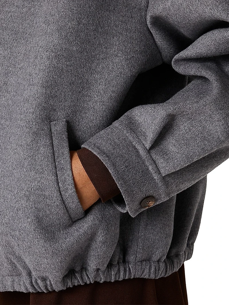 Double Cashmere Blouson Jacket