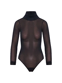 Marina Long-Sleeve Sheer Bodysuit