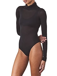 Marina Long-Sleeve Sheer Bodysuit