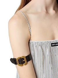 Nappa Leather Bracelet with Buckle