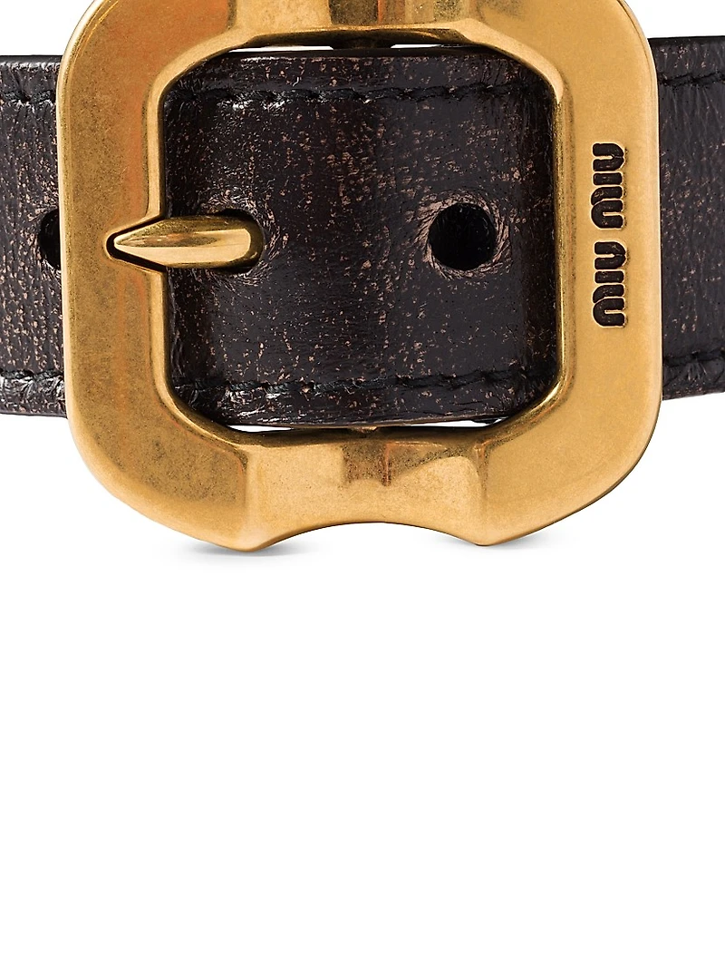 Nappa Leather Bracelet with Buckle