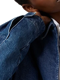 Cashmere Denim Blouson Jacket