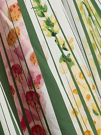 Tromp L'oeil Pleated Foxgloves-Print Midi-Skirt
