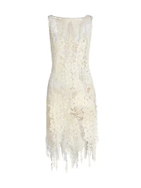 Foxgloves Guipure Lace Minidress
