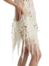 Foxgloves Guipure Lace Minidress