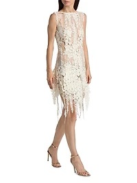 Foxgloves Guipure Lace Minidress