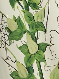 Draped Foxglove Jersey One-Shoulder Gown