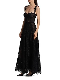 Foxgloves Guipure Lace Gown