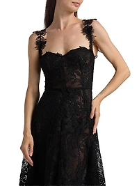 Foxgloves Guipure Lace Gown