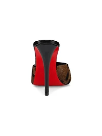 Miss Z 100MM Calf Leather Mule Sandals