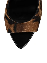 Miss Z 100MM Calf Leather Mule Sandals