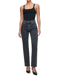 Halle Straight High Rise Instasculpt Jeans