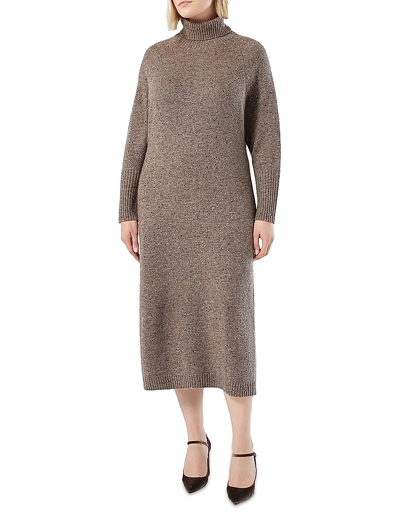 Rhinestone Adorned Knit Dress