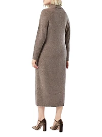 Rhinestone Adorned Knit Dress