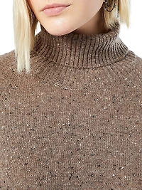 Rhinestone Adorned Knit Dress