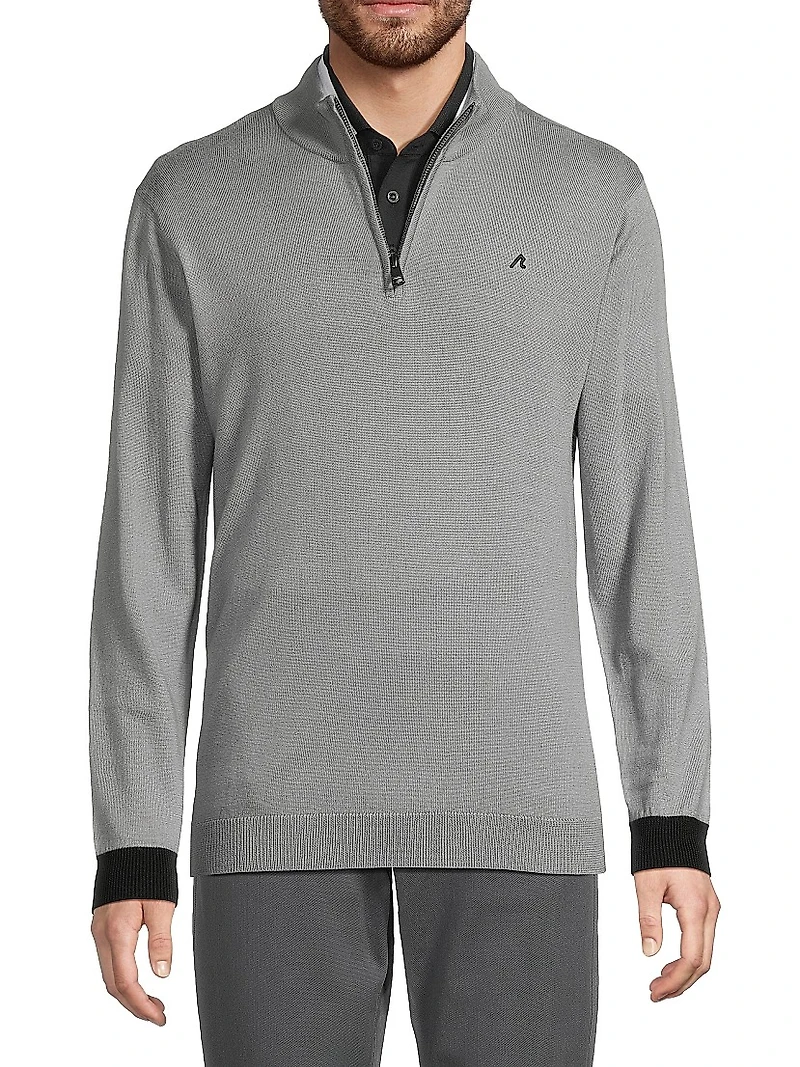 Rowe Merino Wool Quarter-Zip Sweater