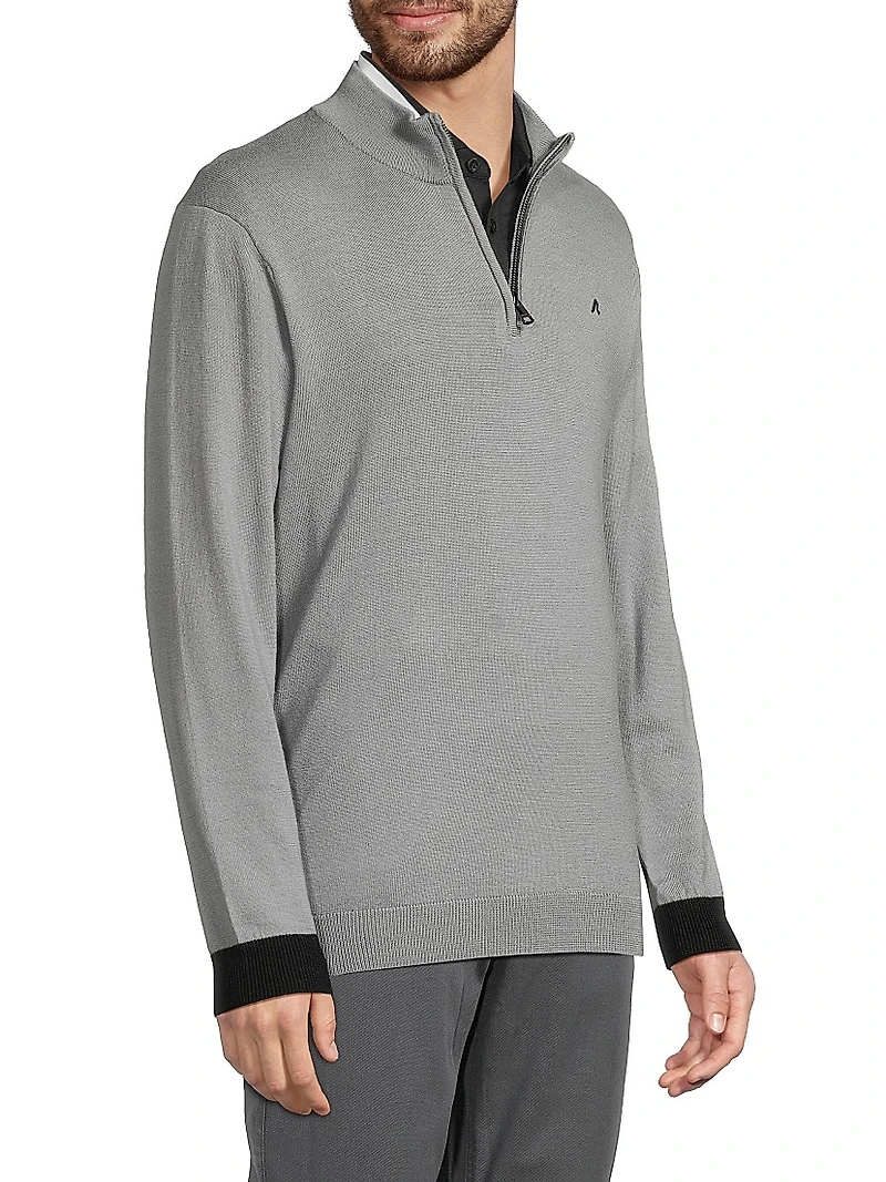 Rowe Merino Wool Quarter-Zip Sweater