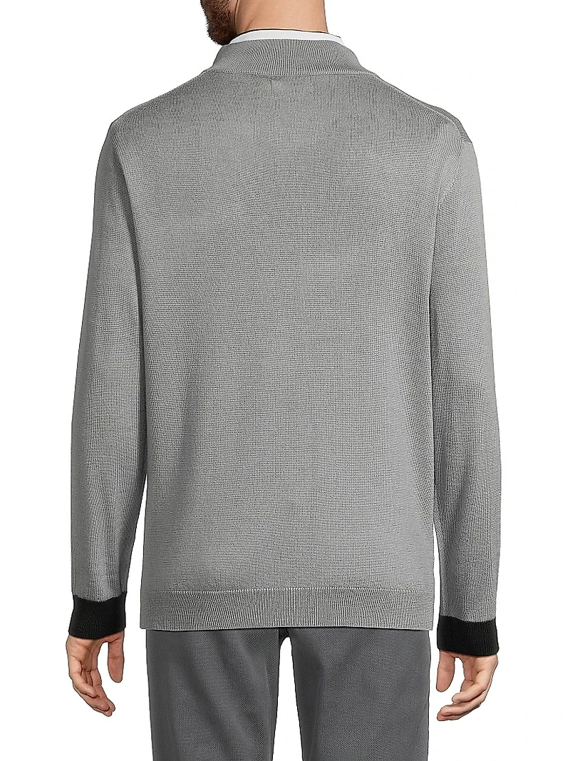 Rowe Merino Wool Quarter-Zip Sweater