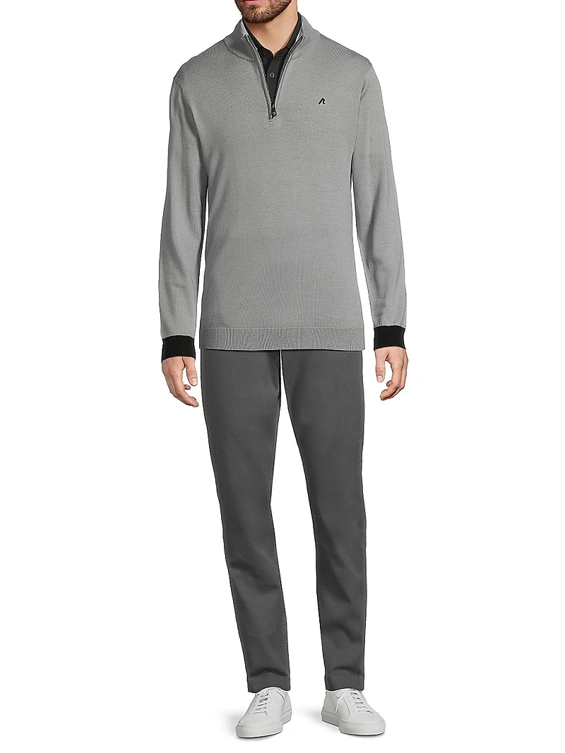 Rowe Merino Wool Quarter-Zip Sweater