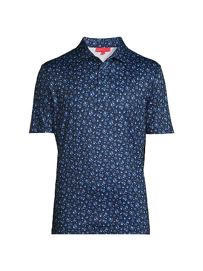 Rovana Floral Performance Polo Shirt
