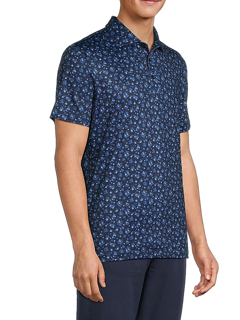 Rovana Floral Performance Polo Shirt