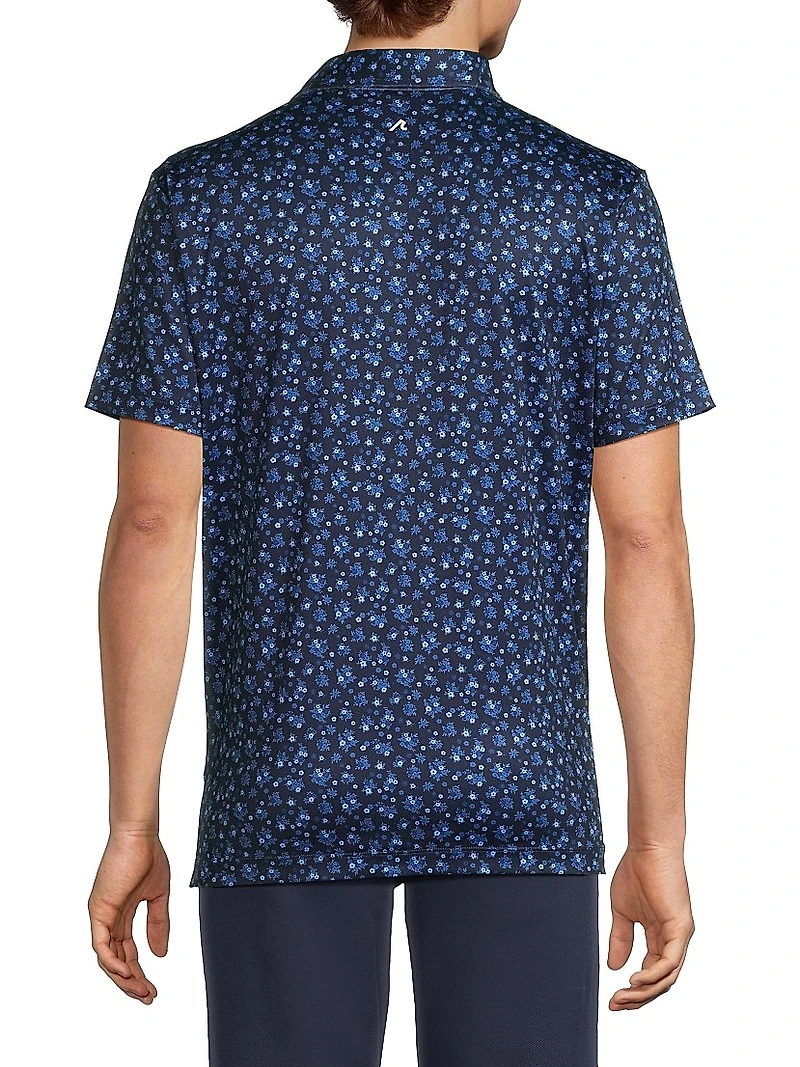 Rovana Floral Performance Polo Shirt