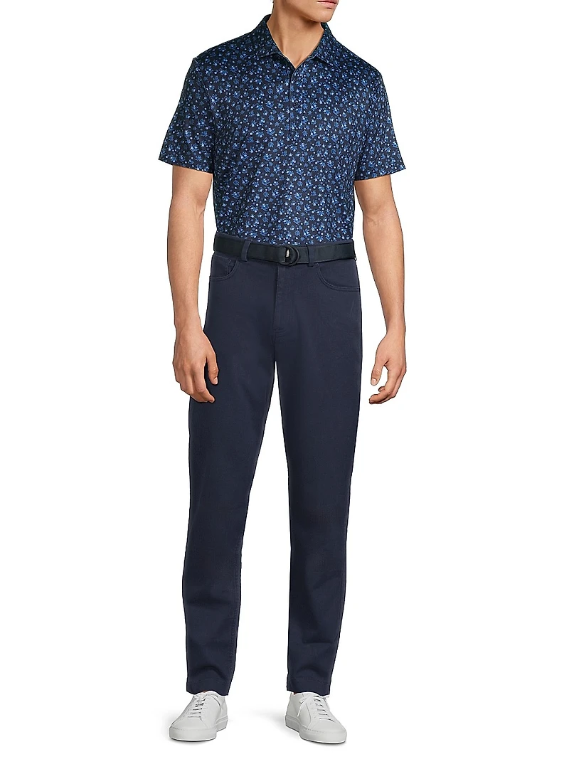 Rovana Floral Performance Polo Shirt