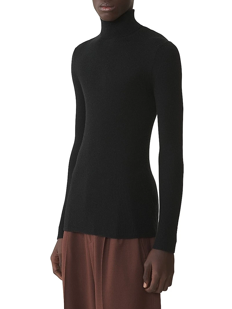 Turtleneck Sweater Merino Wool and Silk