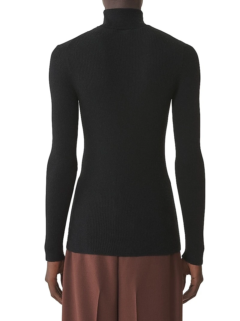 Turtleneck Sweater Merino Wool and Silk