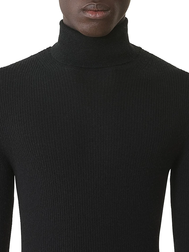 Turtleneck Sweater Merino Wool and Silk