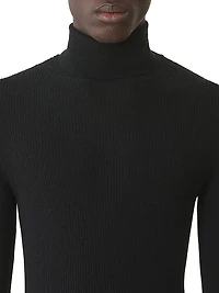 Turtleneck Sweater Merino Wool and Silk