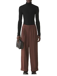 Turtleneck Sweater Merino Wool and Silk