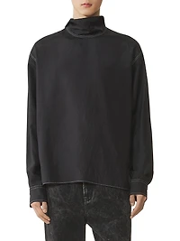 Silk High Neck T-Shirt