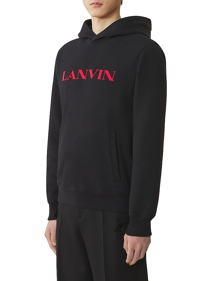 Embroidered Cotton Hoodie