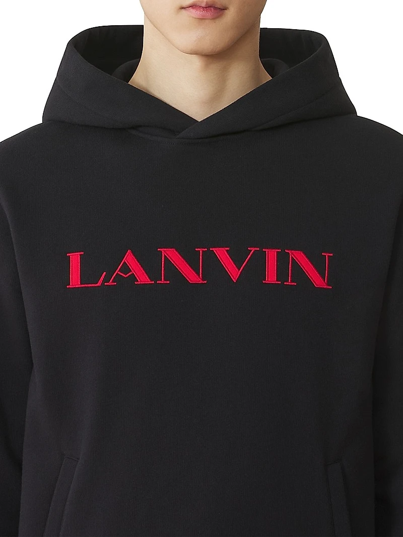 Embroidered Cotton Hoodie