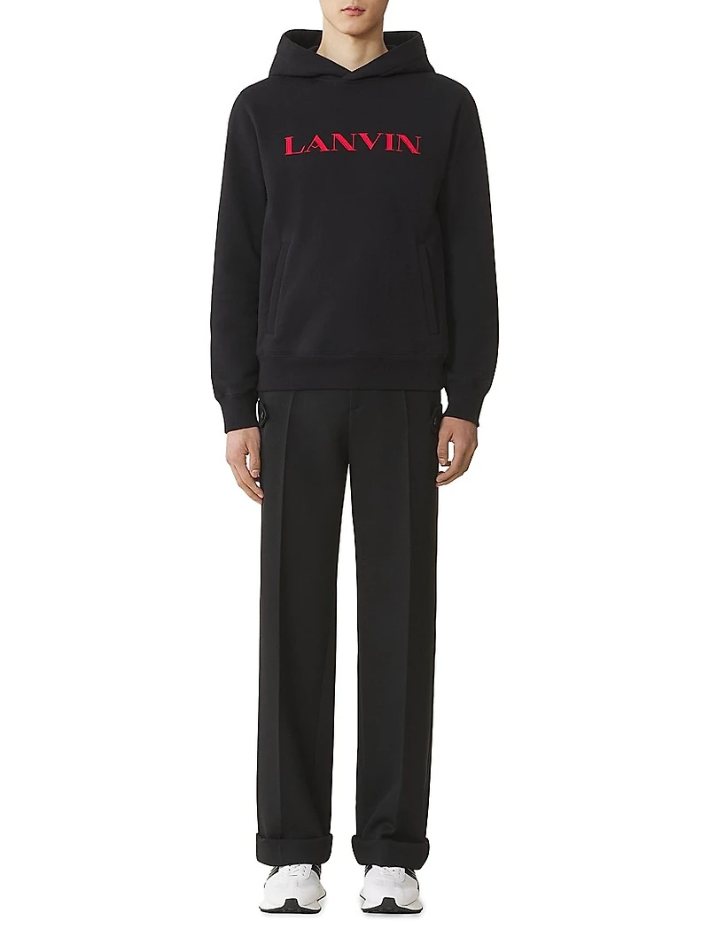 Embroidered Cotton Hoodie